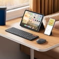 thumbnail image 2 of MEETION Foldable Keyboard and Mouse, Folding Portable Wireless Keyboard Mouse, Full Size Rechargeable 2.4G+Dual Bluetooth Keyboards Combo for Busines, 2 of 8
