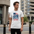 thumbnail image 3 of Smartprints Spirit of 1776 Patriotic Men's T-Shirt White, Cotton, S, 3 of 4