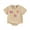 Beige, variant on Bagilaanoe Newborn Baby Girl Rompers Letter Embroidered Short Sleeve Bodysuits 3M 6M 12M 18M Infant Casual One Piece Short Jumpsuit