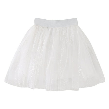 

Pimfylm Toddler Skirts Baby Girl s Tutu Skirt Tulle Princess Dress White 8-9 Years