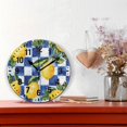 thumbnail image 2 of Yayeee 10" Wall Clock Battery Operated Quartz Round Silent Non-Ticking Home Decor, Lemon Checkered, 2 of 6