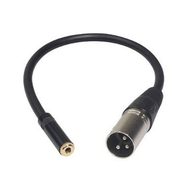 0.2m XLR Male Plug To 3.5mm Female Stereo Audio Adapter TRS 1/8 Inch Extension To Microphone Cable Wire