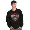 thumbnail image 5 of Arkansas Map Emblem State Pride Sweatshirt for Men or Women Brisco Brands S, 5 of 6
