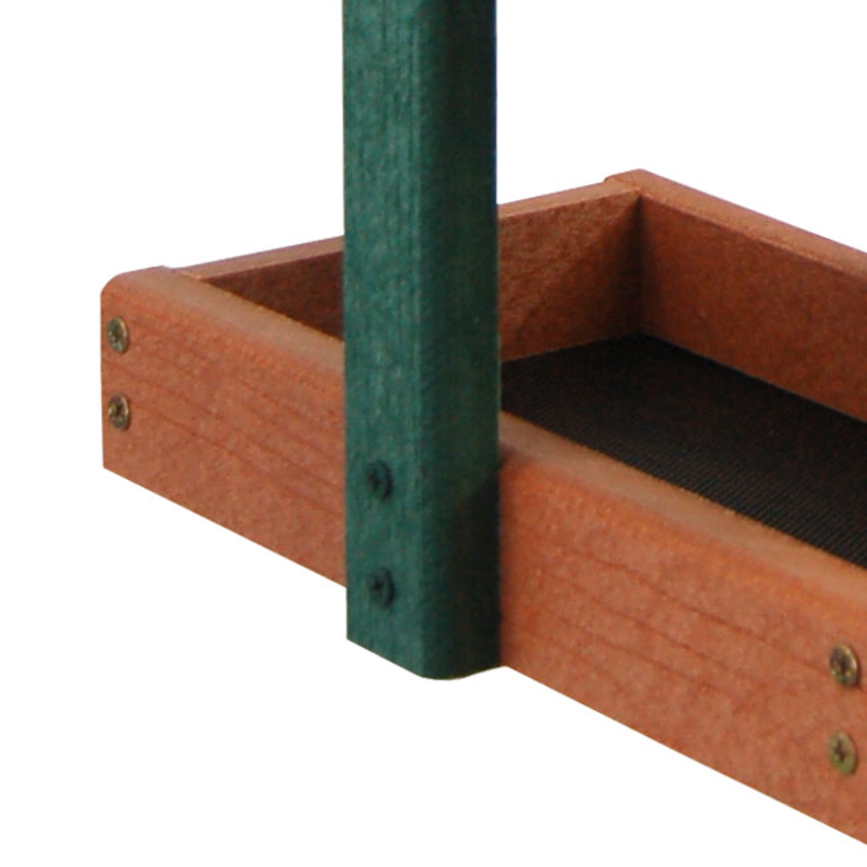 Audubon Going Green Double Platform Bird Feeder - Removable Tray - Green