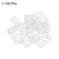 thumbnail image 3 of 5/8 Inch Tri-Glide Slide Buckles Webbing Strap Fastener, White, 100 Pack, 3 of 5
