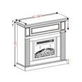 thumbnail image 4 of Electric Fireplace Mantel in 23" Insert & Adjust Flame Adjustable Temperature & Timer Compact Design - Stylish Heating Solution For Small Spaces, 4 of 9