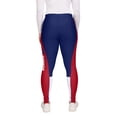 thumbnail image 6 of Women's WEAR by Erin Andrews Royal/Red New York Giants Color-Block Leggings, 6 of 6