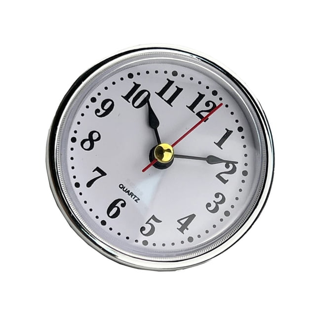 Wosthever Movimiento de cuarzo artesanal: la cabeza de reloj clásica para una decoración minimalista se puede usar directamente o incrustar Decoración del hogar Plata árabe