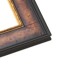 thumbnail image 2 of 11x13 Frame Brown Walnut Gold Ornate Trim Solid Wood Plein Air Picture Frame | 3 Inch Moulding, 2 of 8