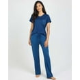 thumbnail image 6 of Real Essentials 2 Pack: Women's Pajama Set - Choose from Short Sleeve with Pocket or Long Sleeve without Pocket, 6 of 7