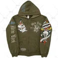 thumbnail image 3 of Sudadera con capucha gótica nueva Y2K con estampado de calavera retro americana, sudadera con capucha holgada de estilo punk hip hop rock, sudadera deportiva para parejas, moda urbana, 3 of 5