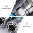 thumbnail image 2 of Air Coupler and Plug Kit Quick Connect Fittings Connector Exhaust Compressor Accessories Airbrush Release Pneumatic, 2 of 6