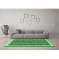 thumbnail image 3 of Ahgly Company Indoor Round Abstract Emerald Green Modern Area Rugs, 7' Round, 3 of 4