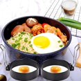 thumbnail image 4 of SHENMO Fried Egg Mold Set - Round and Heart-shaped Omelet Rings with Handle (4 Pieces), 4 of 5