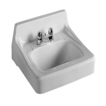 Crane Faucet Harwich 20 X 18 Wall Mounted Bathroom Sink In White Crane Faucet Harwich 20 X 18 Wall Mounted Bathroom Sink