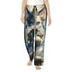 thumbnail image 1 of Balery Exotic Blue Cat Pantalones de pijama para mujer, pijamas ultraligeros, pantalones de estar por casa-Large, 1 of 6