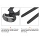 thumbnail image 4 of Alicates de corte de extremo Uxcell de 6" para clavos con mango de PVC negro para manualidades DIY, 4 of 6