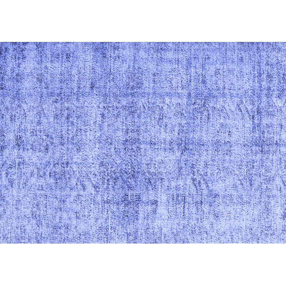 Ahgly Company Machine Washable Indoor Rectangle Abstract Blue Contemporary Area Rugs, 4' x 6'