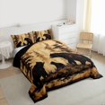 thumbnail image 3 of Homewish Safari Bear Full Size Comforter Sets 3-Piece for Teens,Jungle Wildlife Bedding Comforter Set,Woodland Animal Lightweight Bedding Sets,Luxury Bedroom Decor,Reversible, 3 of 8