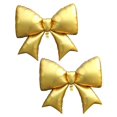 thumbnail image 1 of Globos de aluminio Elaliyi Bow Globos, corbatín de 2 piezas (dorado), 1 of 3