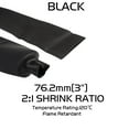 thumbnail image 2 of Heat Shrink Tubing Cable Wrap Wire Retractable Sleeving Terminals Electrical Connectors Protecting 3in Diameter 10ft Black, 2 of 5
