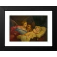 thumbnail image 2 of Charles Landelle 24x18 Black Modern Framed Museum Art Print Titled - Angels Adoring the Christ Child, 2 of 5