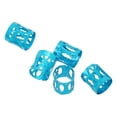 thumbnail image 4 of Shangren 50 Pcs Beads Adjustable Braid Hair Clips Rings Cuff Tubes Jewelry For Hair Bun Azure, 4 of 8