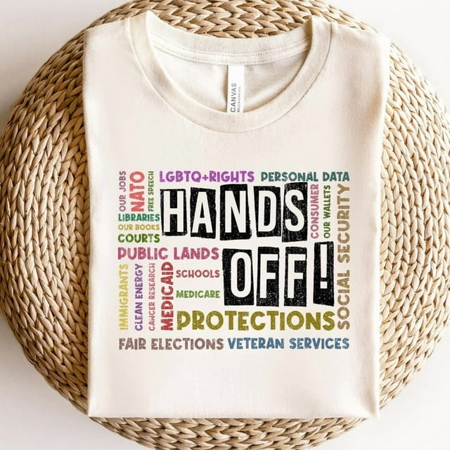 Hands Off Protest T-SHIRT, Political Hands Off Protest Shirtt and T-SHIRT, Hands Off Medic - As Picture - 2XL
