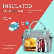 ideaTech Polyester Reusable Lunch Bags, Insulated Lunch Box for Women and Men, Freezer Safe, 1 Count