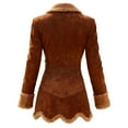thumbnail image 6 of ZJXFGS Jacket To Wear Over Dress,Women'S Coats, Jackets & Vests,Winter Coats For Women,Ski Outfits For Women,Trench Coat Women,Womens Fur Coat,Long Pea Coat For Women,Brown,L, 6 of 8