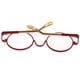 thumbnail image 5 of Gafas redondas en miniatura con lentes transparentes - Accesorios para muñecas de 3 cm rojo, 5 of 8
