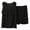 Black, variant on Bigetiay Women's Crewneck Pullover and Shorts Two Piece Set, Size XL