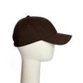 thumbnail image 6 of D&I Plain Dad Hat 100% Cotton Unstructured Hat Unisex Adjustable Strap - Dark Brown, 6 of 8