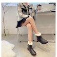 thumbnail image 5 of Women'S Winter Plush Adult Water Shoes Anti-Skid Short Rubber Boots Warm Rain Boots, 5 of 5