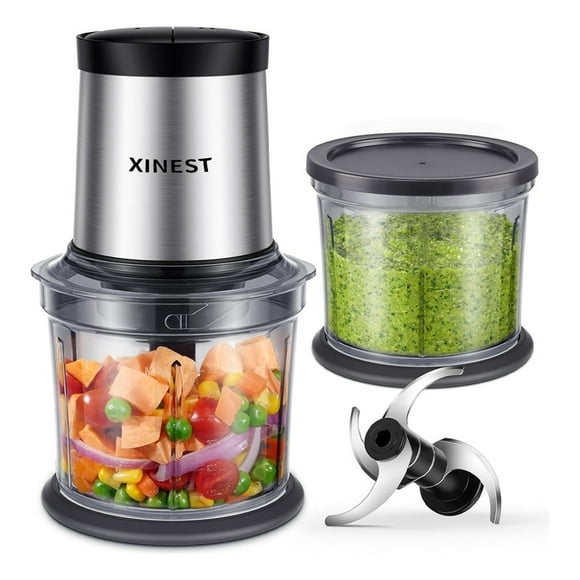 Procesador De Alimentos Electrodomesticos De Cocina XINEST Traer 2x0.9l Tazas
