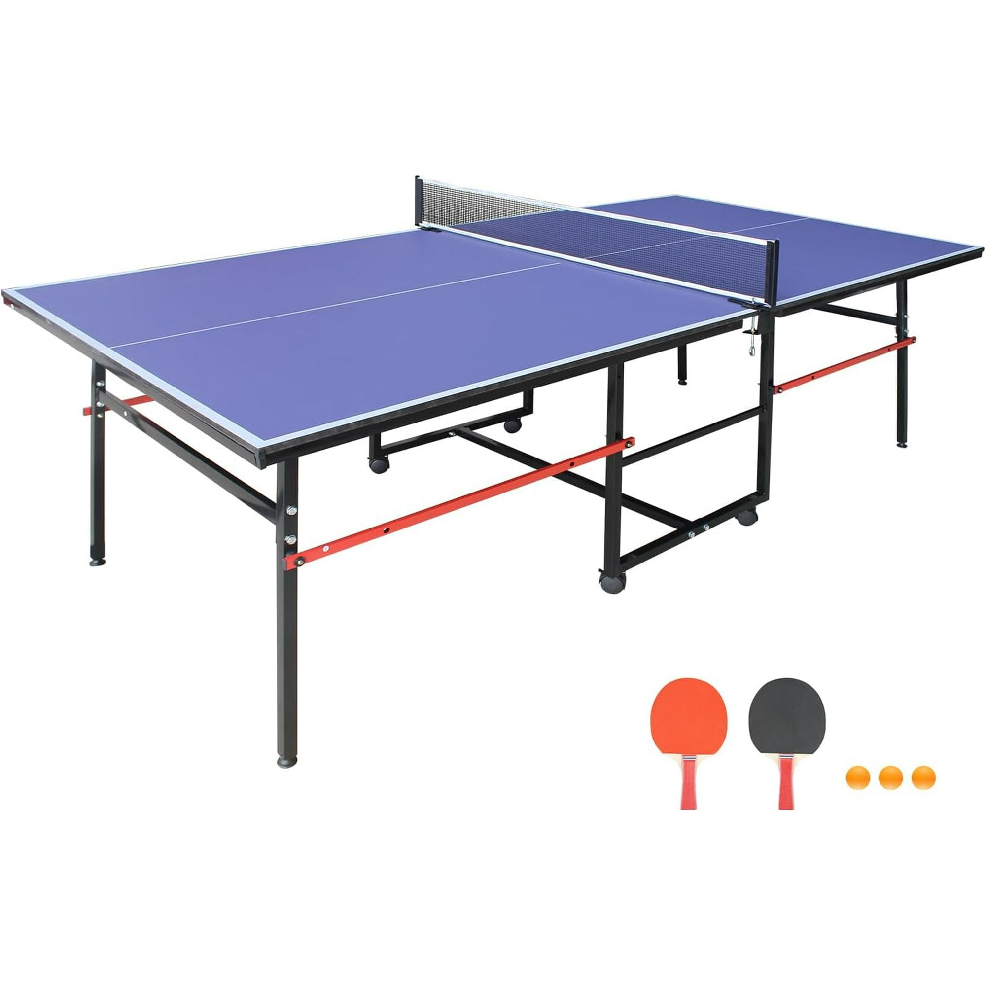 Ensemble de tennis de table avec 2 raquettes, 3 balles et filet AVENTO Ensemble de tennis de table avec 2 raquettes, 3 balles et filet AVENTO