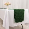 thumbnail image 3 of Balsa Circle 12x108 in Green Shaggy Fringe Polyester Table Runner Wedding Party Events Home Decorations Supplies, 3 of 8