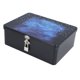thumbnail image 1 of Joyero ANGGREK Caja de almacenamiento de Hojalata Con Candado Vintage Ligero rectangular Estampado de Cielo Estrellado Tamaño L, 1 of 7