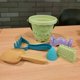 thumbnail image 2 of Juego al aire libre para niños, juego de arena de 6 piezas, cubo, pala, rastrillo, molde de excavación, Kit interactivo para padres e hijos, 2 of 5