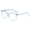 Blue, variant on IAJFHAFS Unisex Square Transparent Lens Glasses