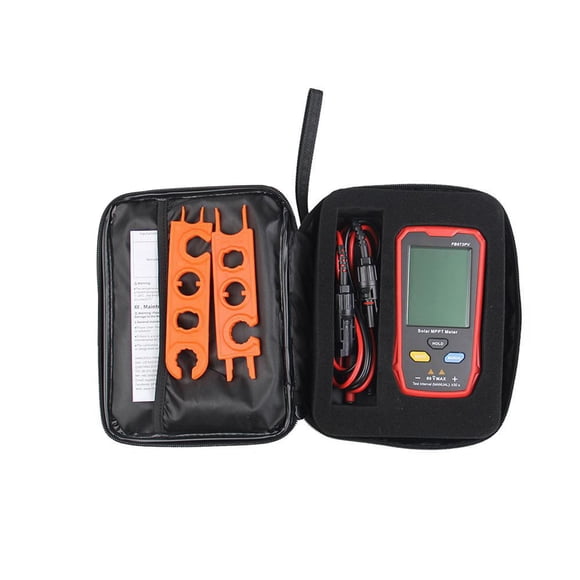 Kit de Multímetro Fotovoltaico con Medidor MPPT Solar, Pantalla Grande para Pruebas de Energía Solar , Versátil, 14,2 X 7,6 X 2 Cm, Co