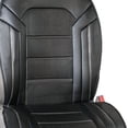 thumbnail image 5 of FH Group, Faux Leather Seat Covers Cushion Pad Front Bucket Black w/Steering Cover, 5 of 8