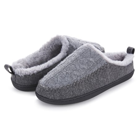 

Floopi Women’s Tori Cableknit And Felt Indoor/Outdoor Memory Foam Slippers