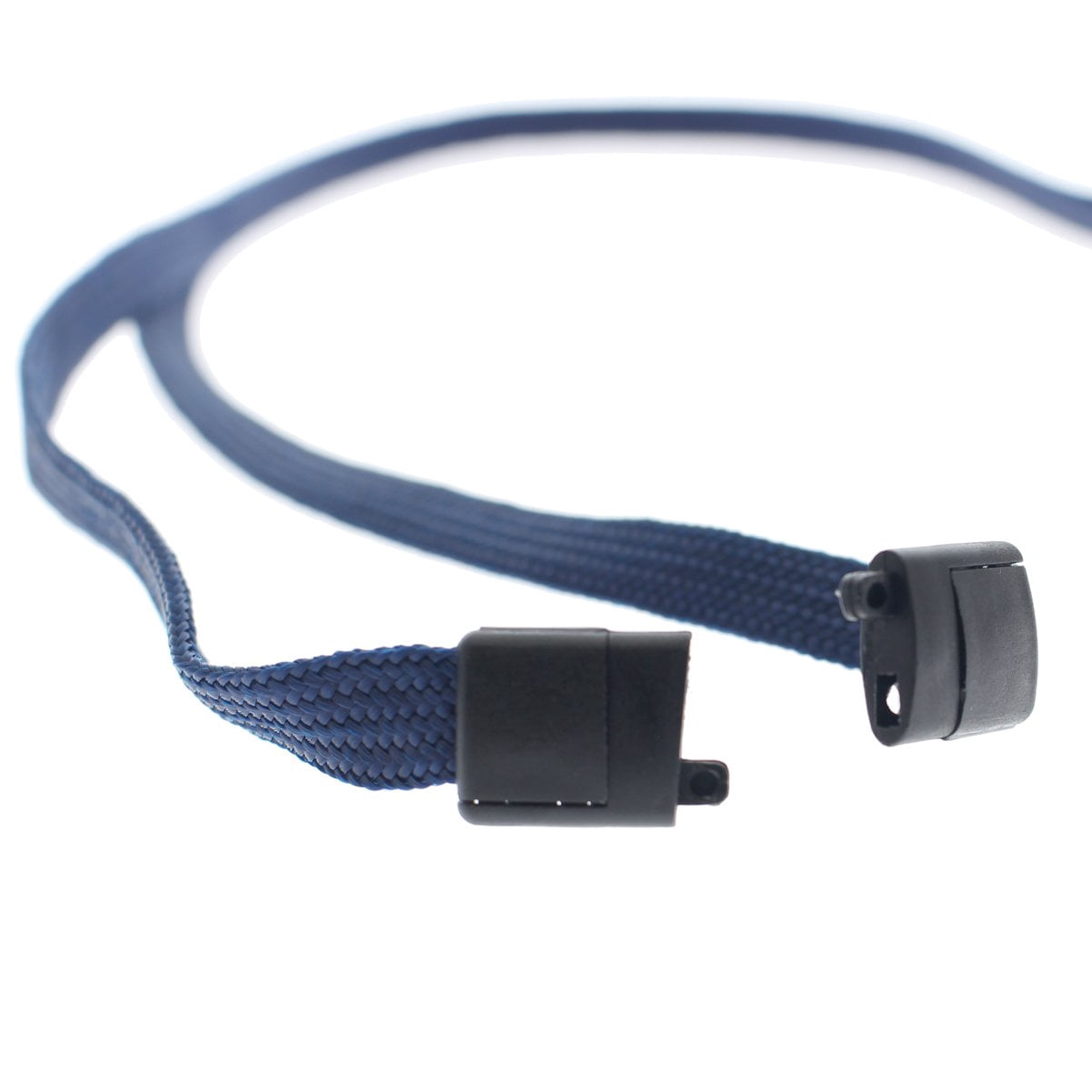 25 Pack - Premium Breakaway Lanyards for ID Badges - Metal Swivel J Hook - 3/8” Wide | 36 Inch Length | Flat Woven by Specialist ID (Navy Blue)