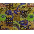 thumbnail image 5 of oneOone Tissu Georgette Viscose Jaune Patchwork Paisley Matériel de Robe Tissu Imprimé Tissu au Mètre 42 Pouces de Large, 5 of 5