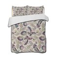 thumbnail image 2 of Purple Teal Ethnic Twin Size Down Alternative Comforter, Lightweight Comforter Quilt Bedding Set with Pillow Shams Boho Modern Geometric Abstract Art All Seasons Bed Comforter Duvet Insert 68"x86", 2 of 7