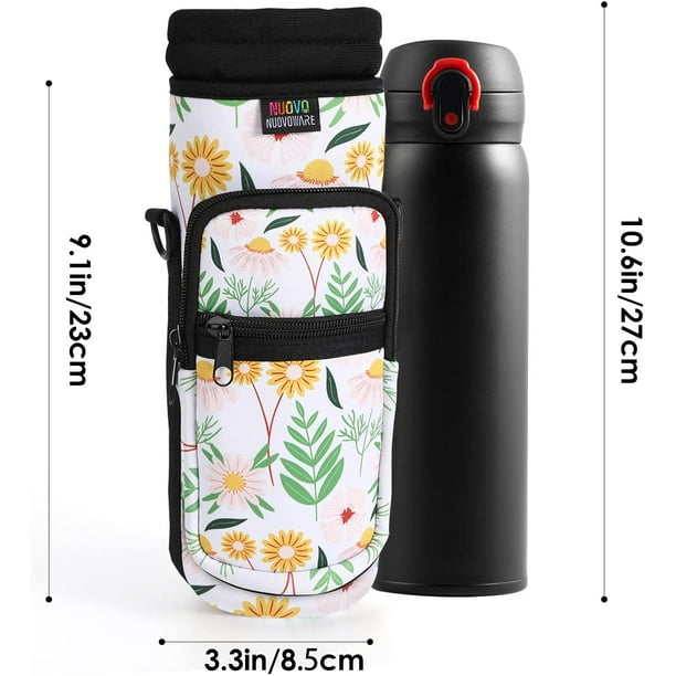 IGUOHAO Water Bottle Carrier Bag, Bottle Pouch Holder, Adjustable Shoulder  Hand Strap 2 Pocket Sling Neoprene Sleeve Sports Water Bottle Accessories  for Men Women Kids Hiking Travelling Camping 