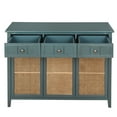 thumbnail image 2 of 3 Doors 3 Drawers Chest MDF File Cabinet Wood Storage Cabinets For Dining Room Living Room Kitchen Corridor Home Office, 2 of 5