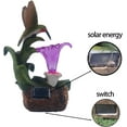thumbnail image 4 of Resin Hummingbird Solar Light with Flower Garden Decorations,Waterproof Statues and Figurines Light Garden Art for Patio Lawn Yard Decorations (Resin Hummingbird Solar1), 4 of 8