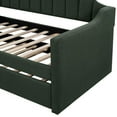 thumbnail image 6 of Harper & Bright Designs Upholstered Twin Size Daybed Frame Sofa Bed with Trundle Slat Support, 6 of 8